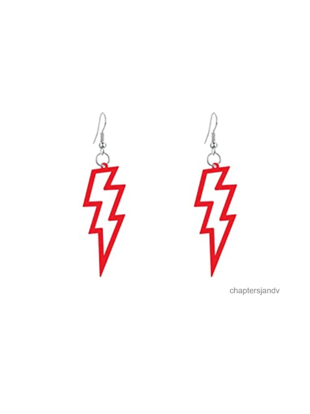 Acrylic Drop Dangle Earrings Retro Lightning 80s Party Costume Jewelry